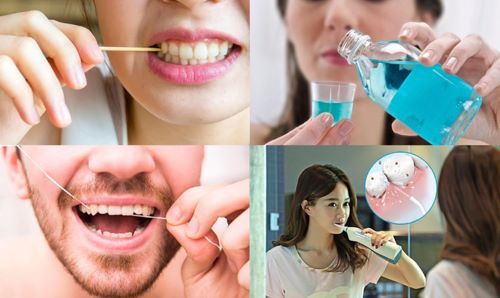 Người bệnh có thể súc miệng bằng nước muối sinh lý và đánh răng bình thường sau khi nhổ 24h